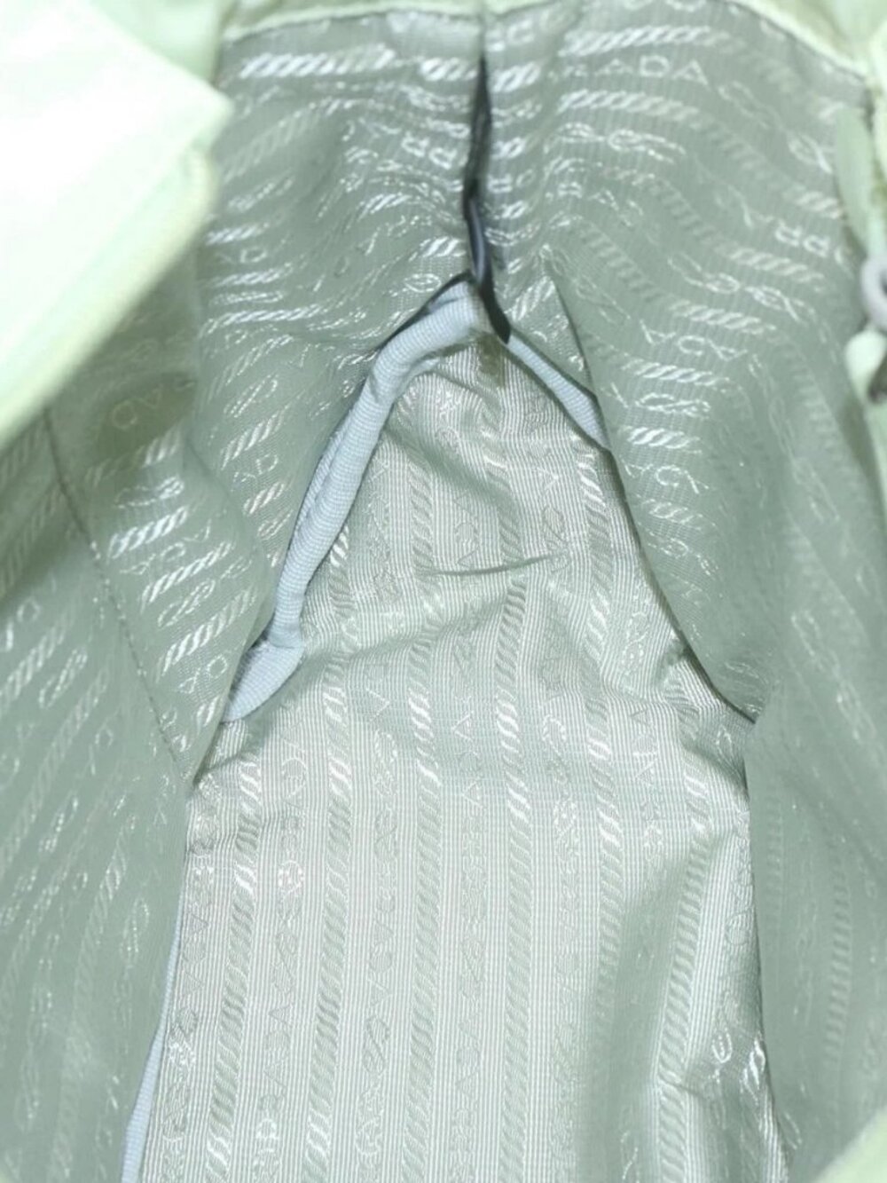 PRADA Hand Bag Nylon 2way Light Green Auth 68918AV - Picture 15 of 16